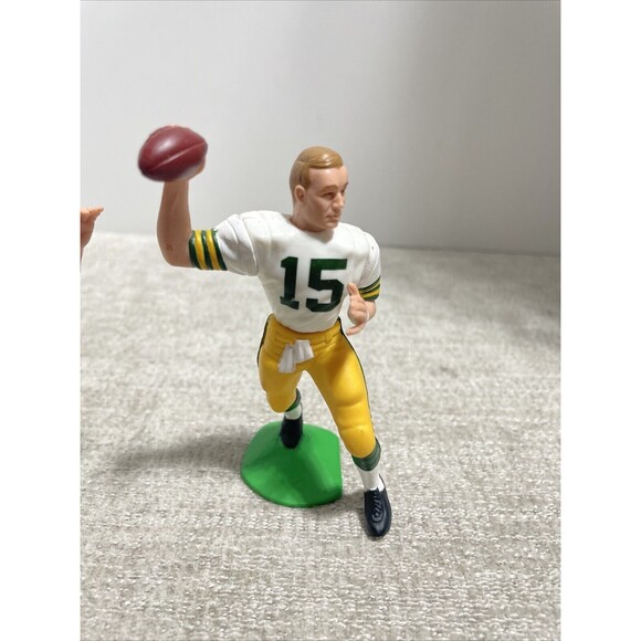 Starting Lineup Bart Starr Green And Favre Bay Packers Football NFL HOF MVP 1997 - Picture 2 of 9